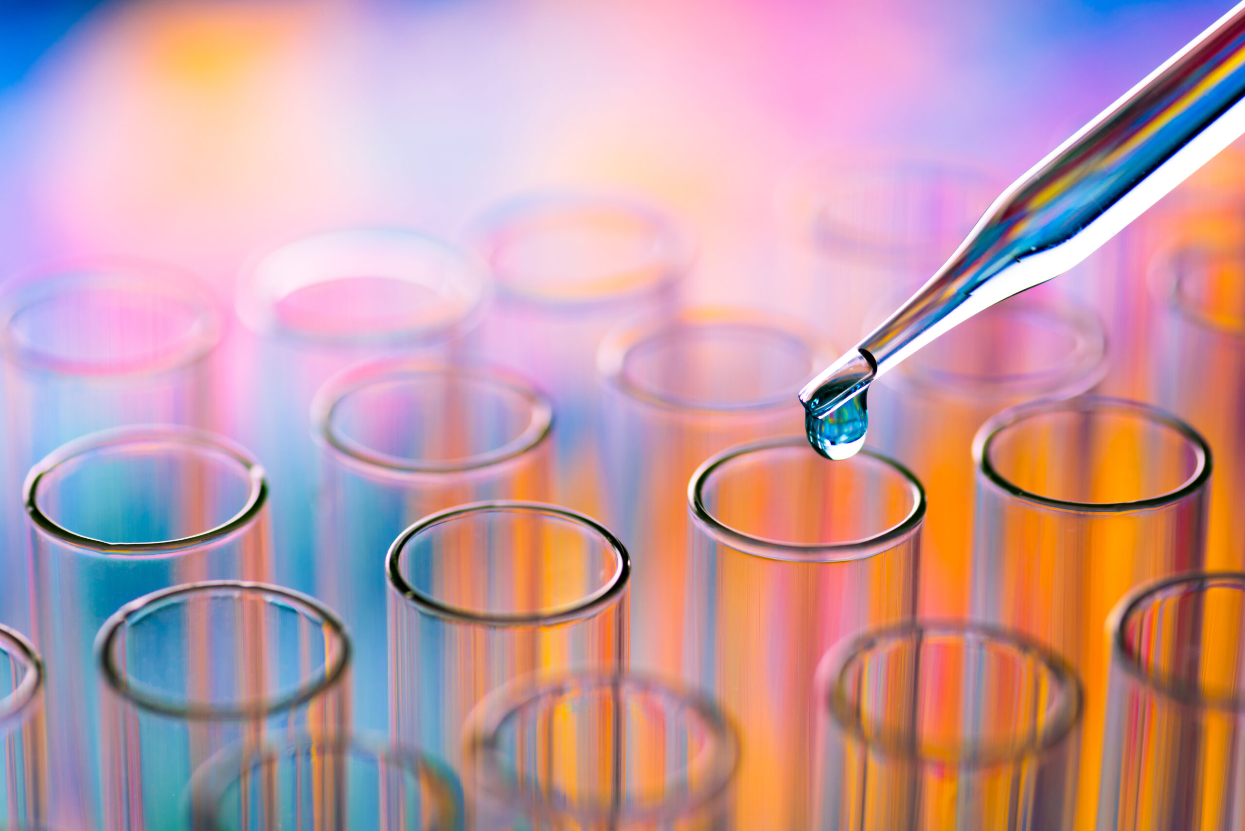 science laboratory test tubes , lab equipment for research new m