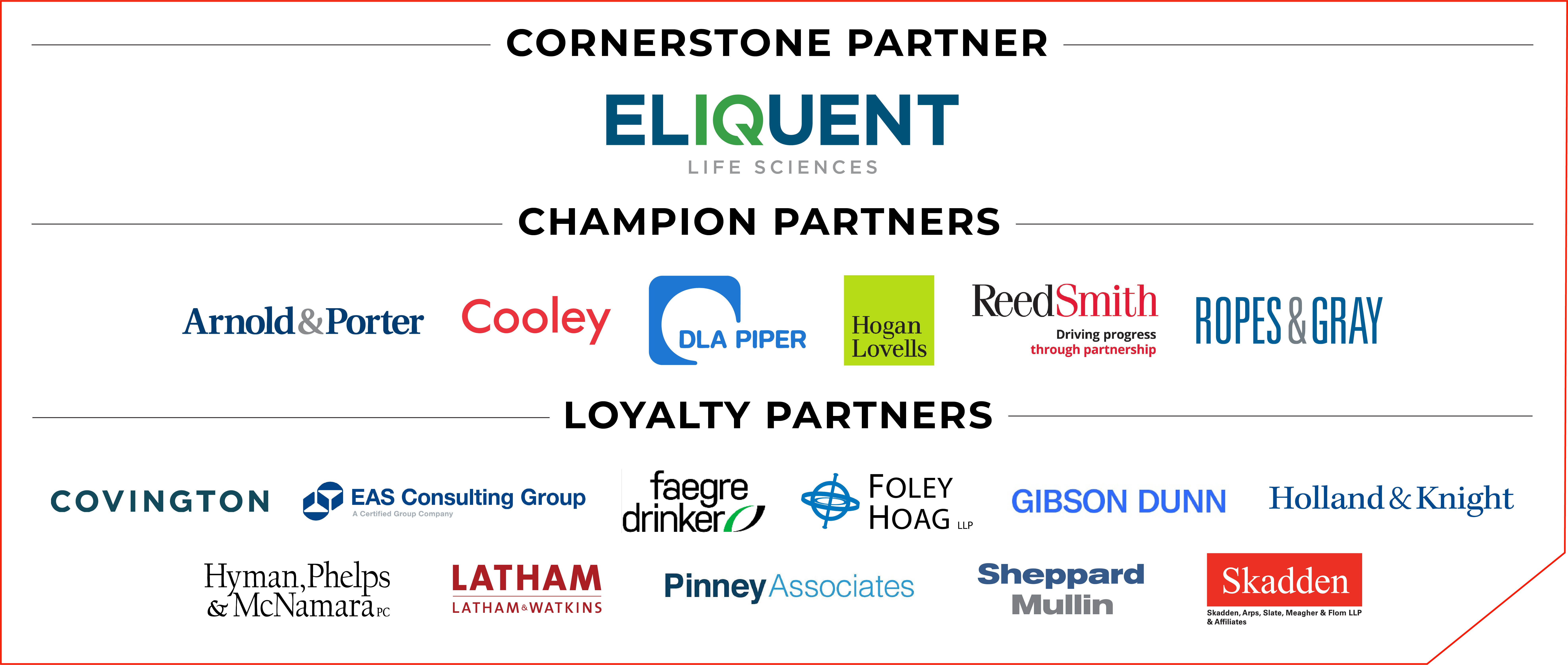 Image containing different sponsors that contribute to FDLI