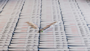 3d rendered image of a large collections of glucagon like peptide 1 or GLP-1 injection pens.